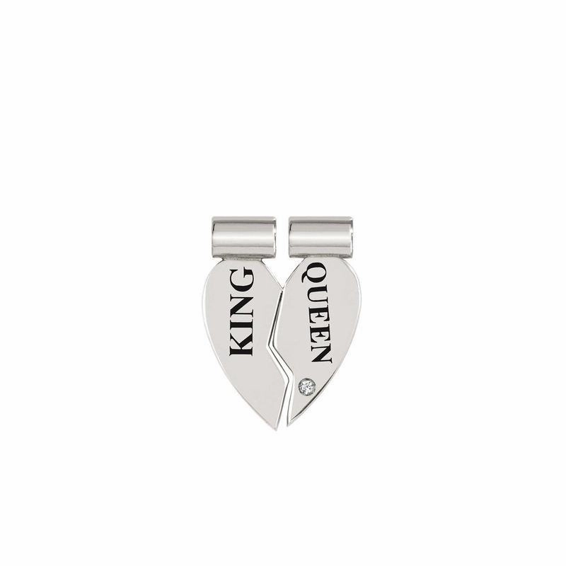 Nomination SeiMia Pendant, King And Queen, Cubic Zirconia, Silver