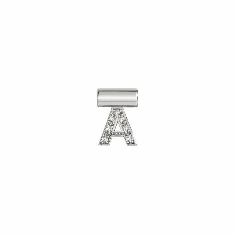 Nomination SeiMia Pendant, Letter A, Cubic Zirconia, Silver
