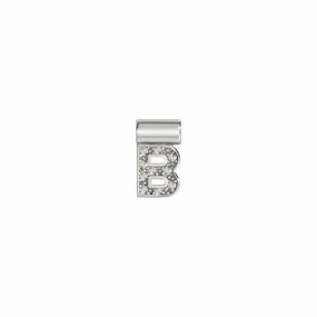 Nomination SeiMia Pendant, Letter B, Cubic Zirconia, Silver