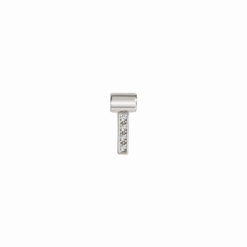 Nomination SeiMia Pendant, Letter I, Cubic Zirconia, Silver