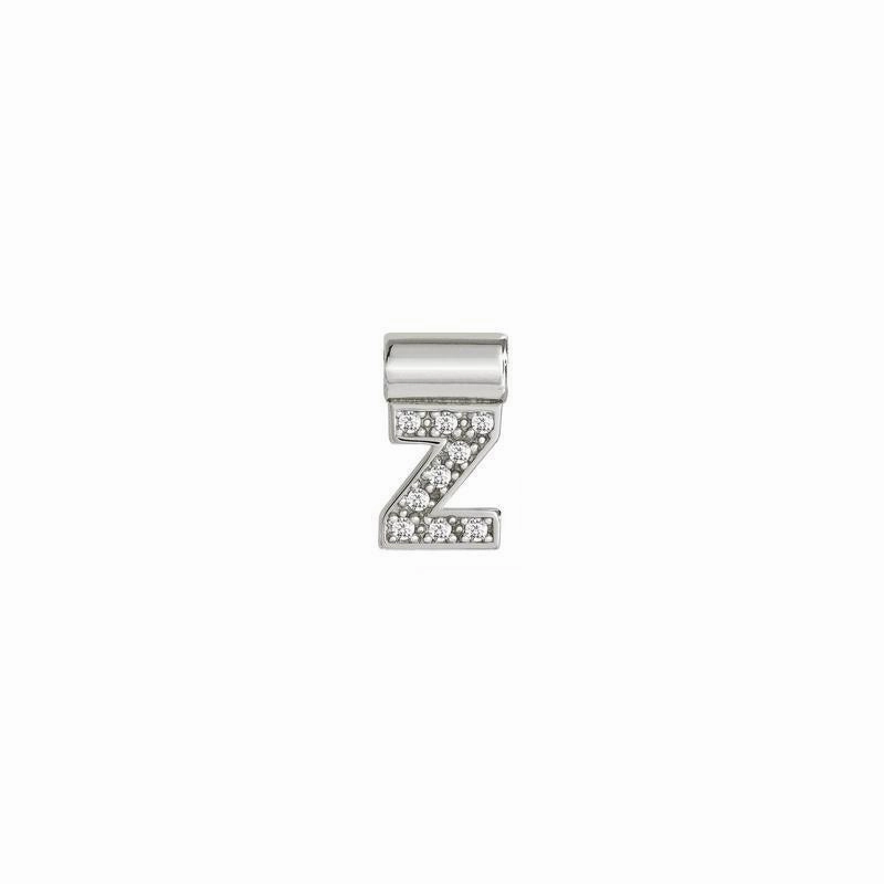Nomination SeiMia Pendant, Letter Z, Cubic Zirconia, Silver