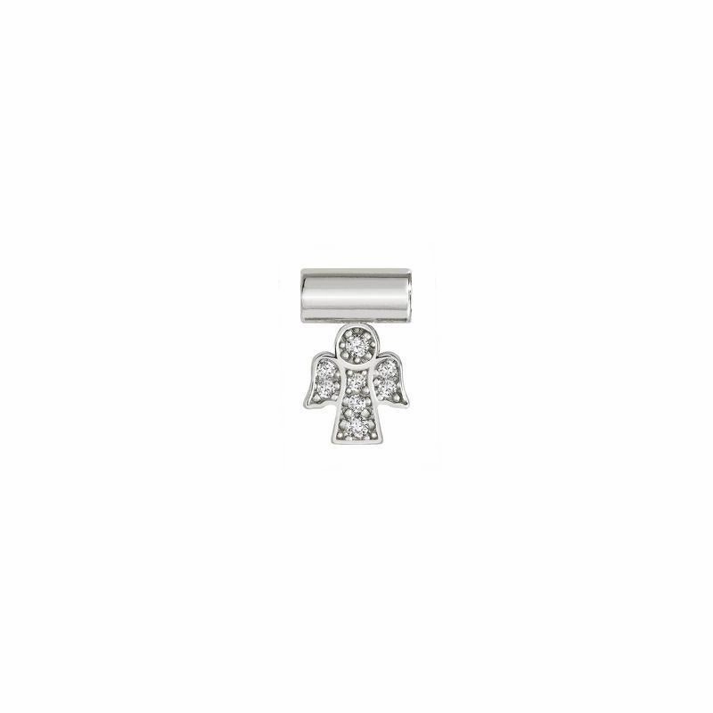 Nomination SeiMia Pendant, Pave Angel, Silver