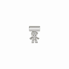 Nomination SeiMia Pendant, Pave Boy, Silver