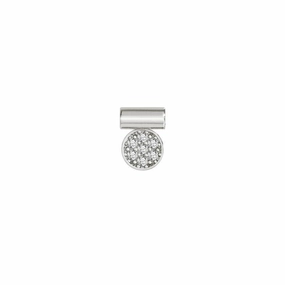 Nomination SeiMia Pendant, Pave Circle, Silver