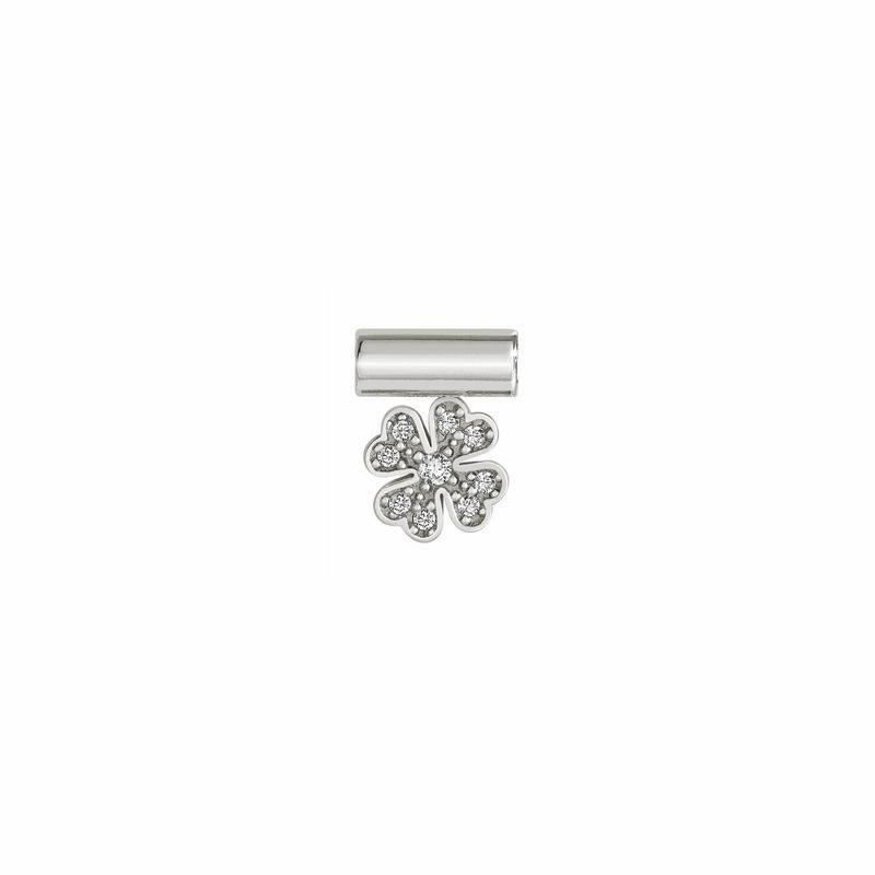 Nomination SeiMia Pendant, Pave Clover, Silver