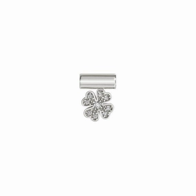 Nomination SeiMia Pendant, Pave Clover, Silver