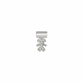 Nomination SeiMia Pendant, Pave Girl, Silver