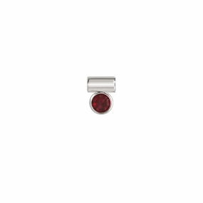 Nomination SeiMia Pendant, Red Cubic Zirconia, Silver