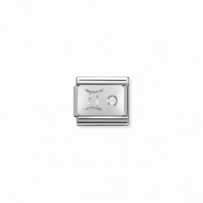 Nomination Silver Gemini CZ Link