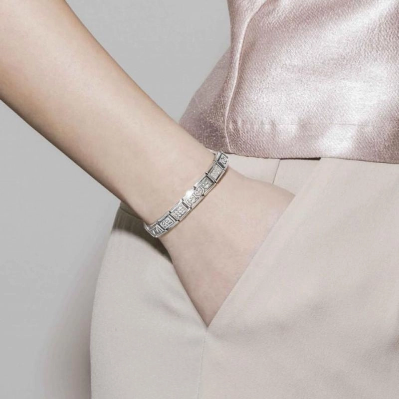 Nomination Silver Gemini CZ Link