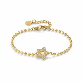 Nomination Soffio Damore Bracelet, Star, Cubic Zirconia, Gold
