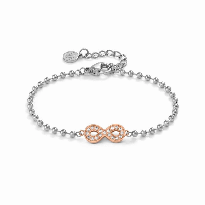 Nomination Soffio Damore Bracelet, Star, Cubic Zirconia, Rose Gold