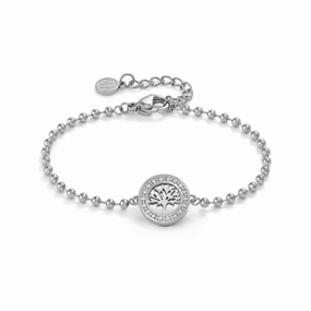 Nomination Soffio Damore Bracelet, Tree of Live, Cubic Zirconia, Sterling Silver