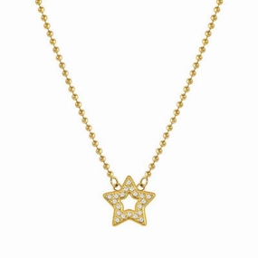 Nomination Soffio Damore Necklace, Star, Cubic Zirconia, Gold