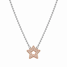 Nomination Soffio Damore Necklace, Star, Cubic Zirconia, Rose Gold