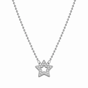 Nomination Soffio Damore Necklace, Star, Cubic Zirconia, Sterling Silver