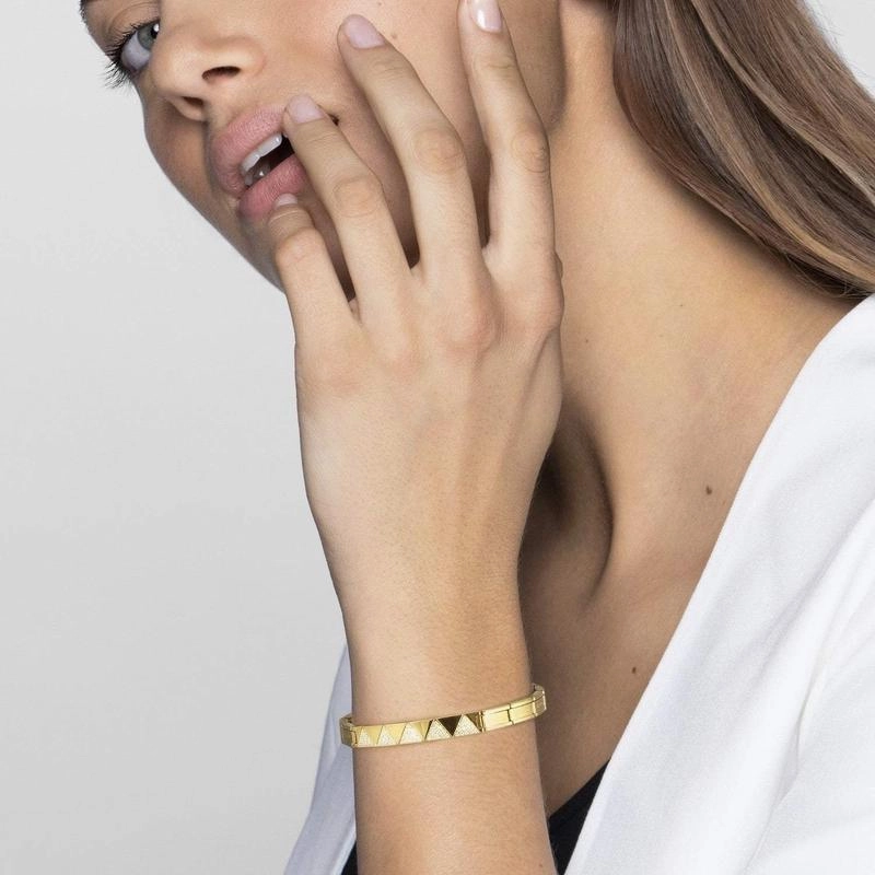 Nomination Steel Rose Trendsetter Bracelet, Pyramids