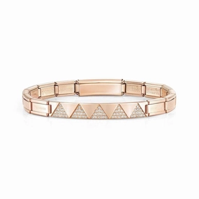 Nomination Steel Rose Trendsetter Bracelet, Pyramids