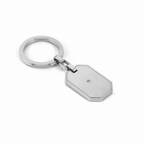 Nomination Strong Diamond Keychain, White Diamond, White, Stainless Steel