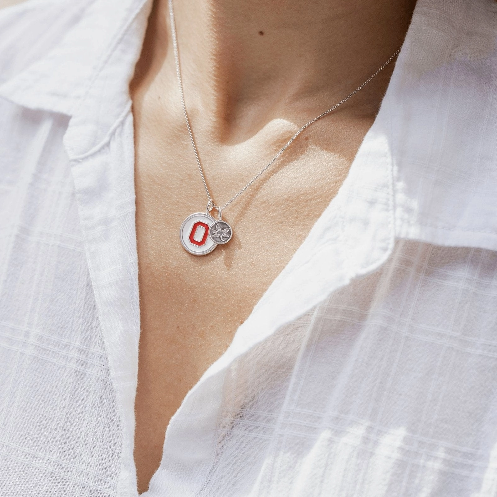 OSU Buckeye Leaf Charm