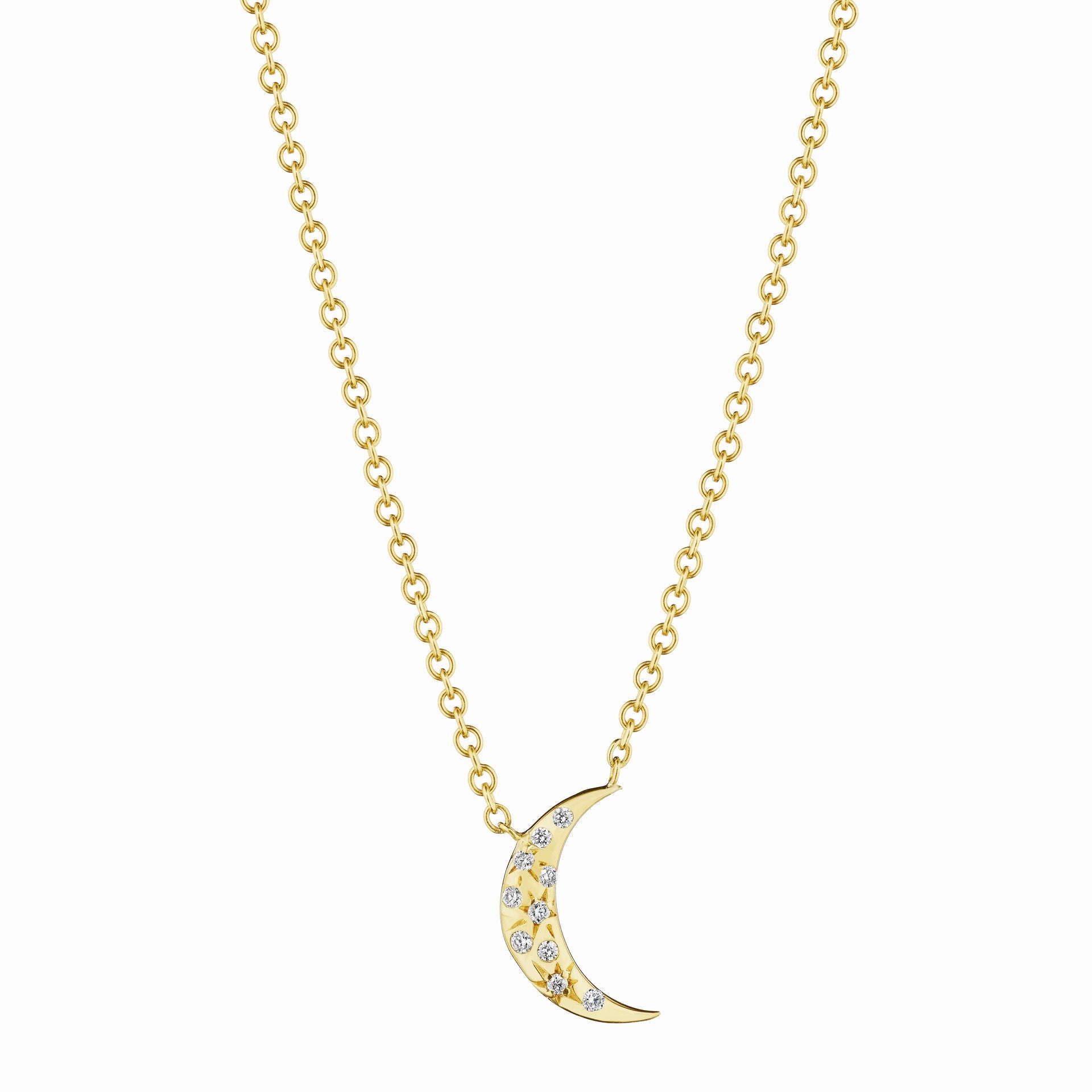 Petite Penny Galaxy Moon Necklace