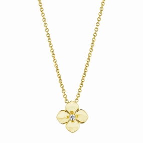 Petite Penny High Polish Flower Necklace
