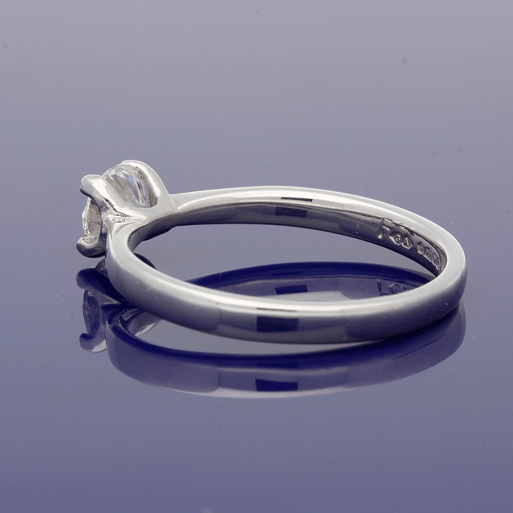 Platinum 0.50ct Certificated Round Brilliant Cut Diamond Solitaire Ring?