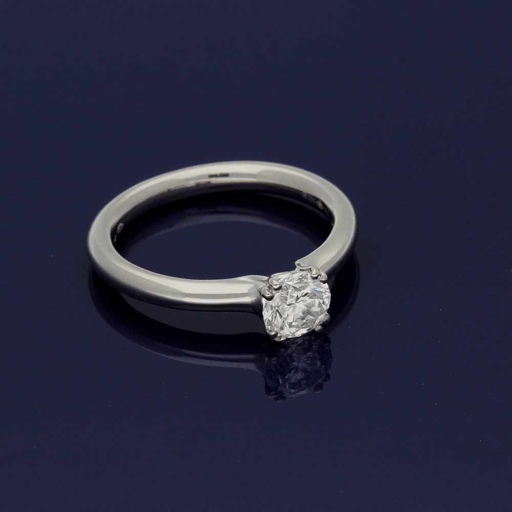 Platinum 0.70ct Certificated Diamond Solitaire Engagement Ring