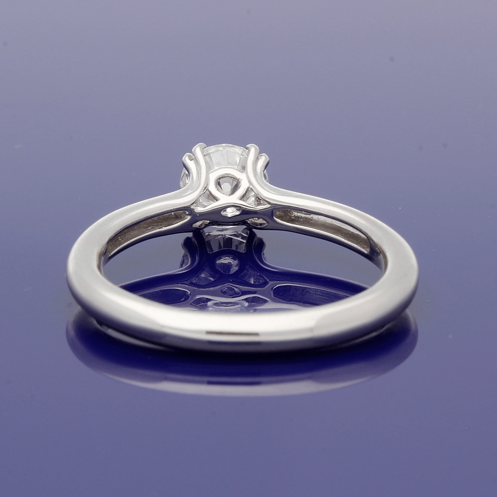 Platinum 0.70ct Certificated Diamond Solitaire Engagement Ring