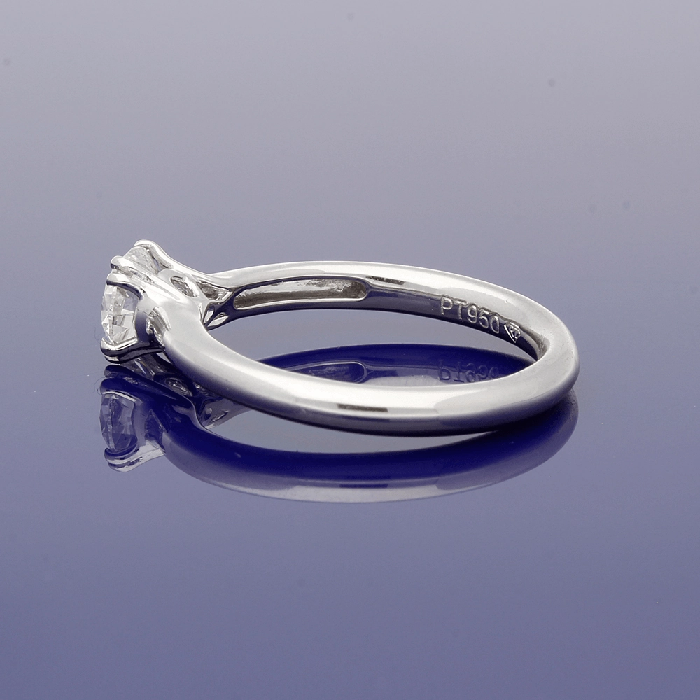 Platinum 0.70ct Certificated Diamond Solitaire Engagement Ring