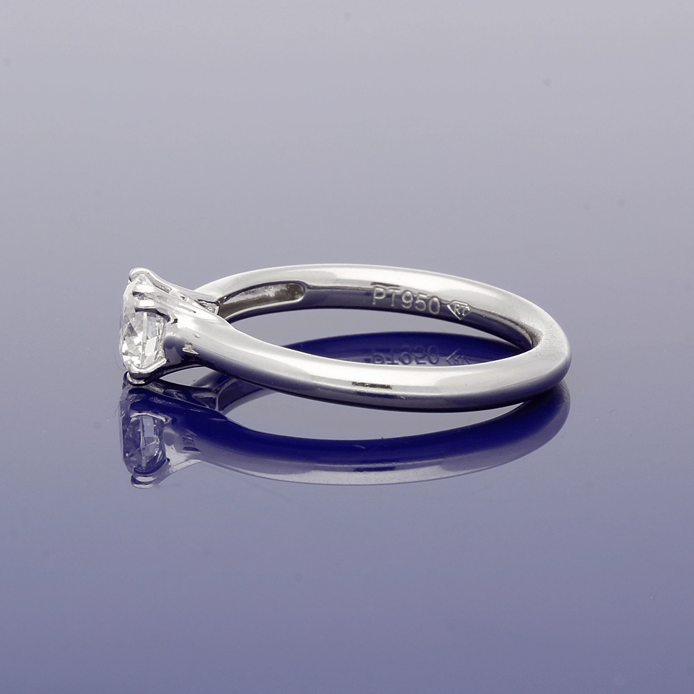 Platinum 0.70ct Certificated Diamond Solitaire Engagement Ring