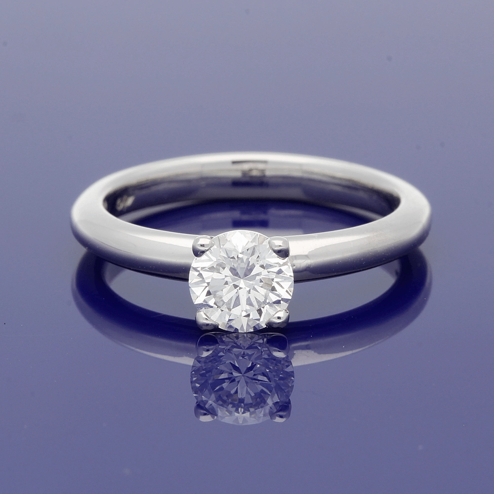 Platinum 0.70ct Certificated Round Brilliant Cut Diamond Solitaire Ring????????