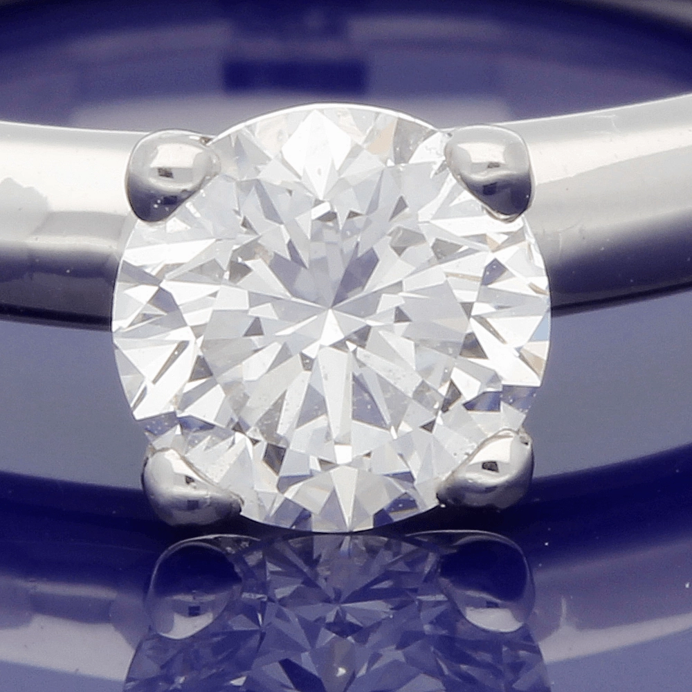 Platinum 0.70ct Certificated Round Brilliant Cut Diamond Solitaire Ring????????