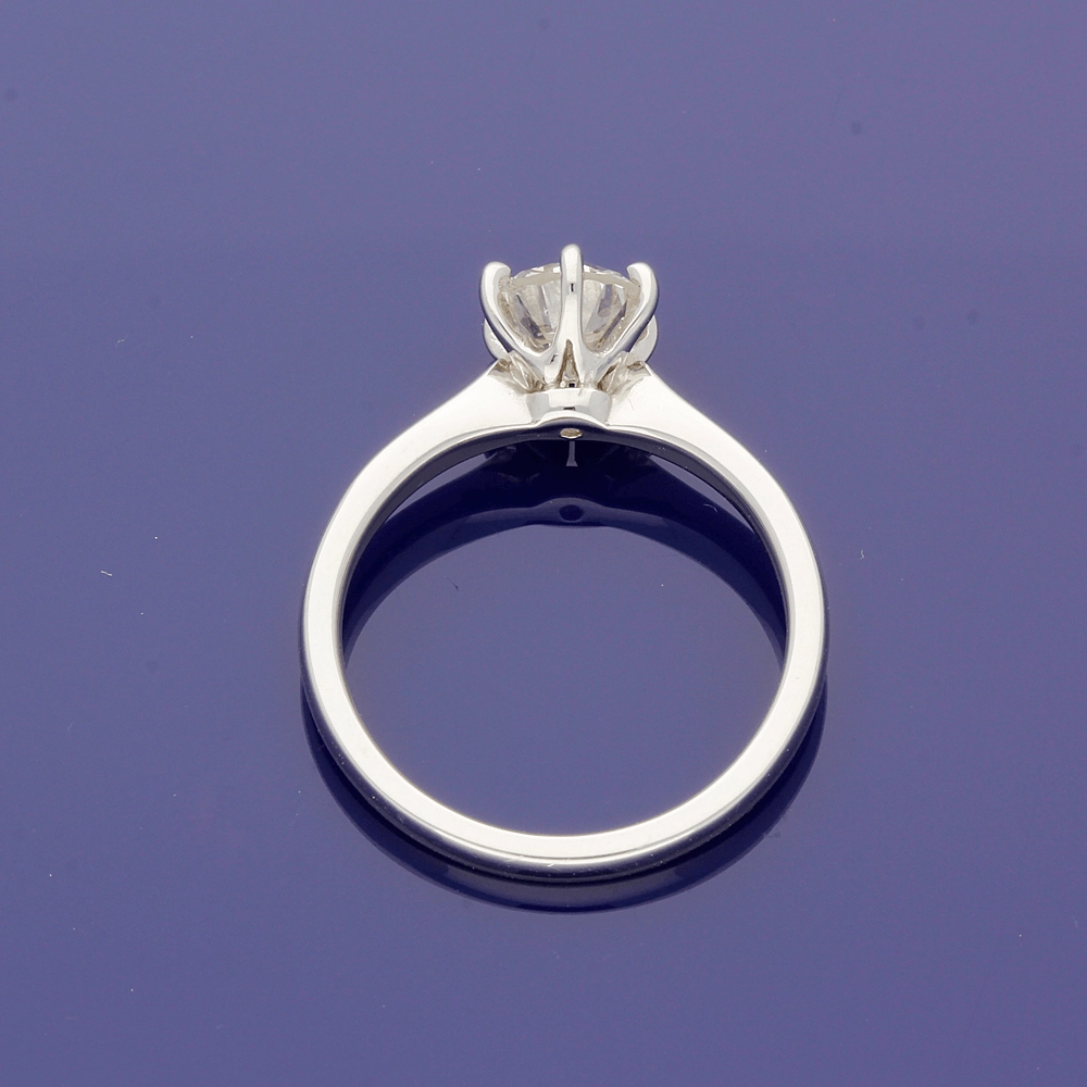 Platinum 1.17ct Round Brilliant Cut Diamond Solitaire Engagement Ring