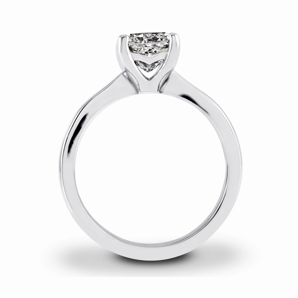 Platinum 1.50ct Radiant Cut Diamond Solitaire Engagement Ring