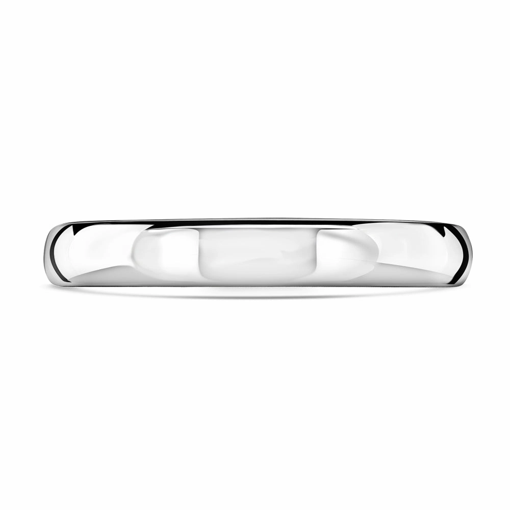 Platinum 2.5mm Heavy Court Wedding Band