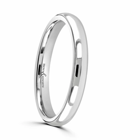 Platinum 2.5mm Medium Court Wedding Band