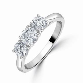 Platinum 3 stone Diamond ring
