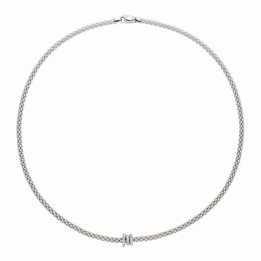 Prima Necklace - 18ct White gold
