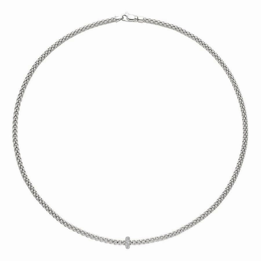Prima Necklace - 18ct White gold