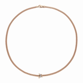 Prima Rope Necklace Wht dia 0.10ct - 18ct White gold