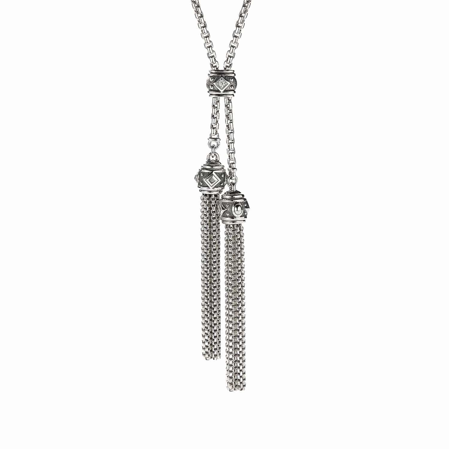 Renaissance Tassel Necklace with Diamonds