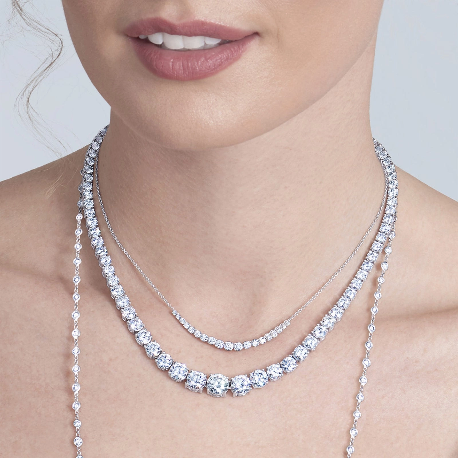 Riviera Demi Necklace with Diamonds