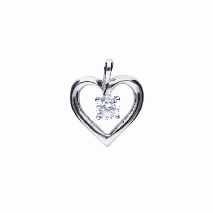 Sil-Cz-Opn Heart Pend   C