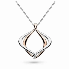 Silver & Rose Gold Plated Alicia Rose Midi Necklace