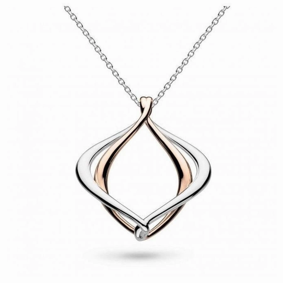 Silver & Rose Gold Plated Alicia Rose Midi Necklace