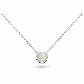 Silver Coast Pebble Moonstone Set Necklace