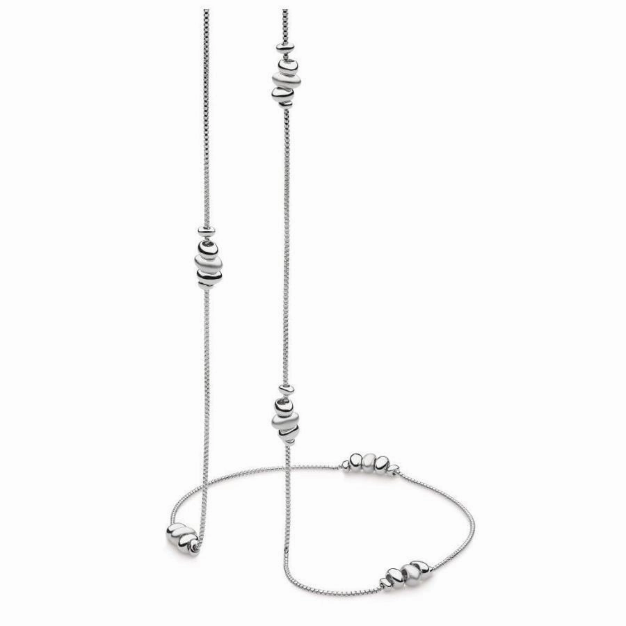 Silver Coast Tumble Sand Station Necklace