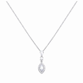 Silver CZ Necklace