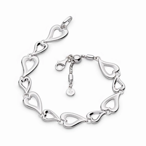Silver Desire Love Story Multi-Link 7.5' Slider Bracelet